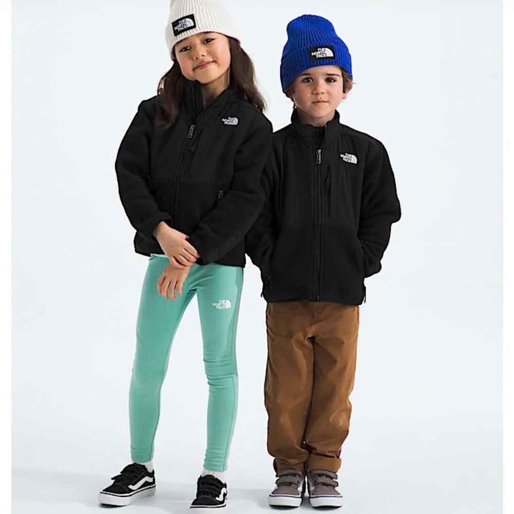 The North Face Denali Jacket navy blue and Red Toddler Jacket